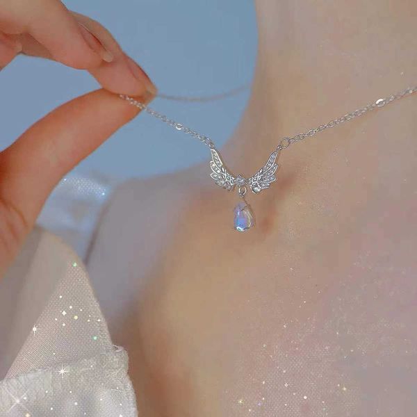 sumeng 2023 new kpop fairy zircon wings crystal pendant necklace for women heart clavicle chain choker fashion jewelry gifts, Silver
sumeng 2023 new kpop fairy zircon wings crystal pendant necklace for women heart clavicle chain choker fashion jewelry gifts, Silver