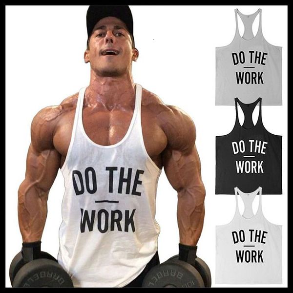 men' tank european size clothing workout vest gyms back tank men bodybuilding sleeveless do the work muscle 230811, White;black
men' tank european size clothing workout vest gyms back tank men bodybuilding sleeveless do the work muscle 230811, White;black
