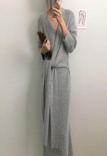 casual dresses autumn winter korean belted long sweater dress women solid soft warm cashmere knitted female elegant vestidos2064857, Black;gray
casual dresses autumn winter korean belted long sweater dress women solid soft warm cashmere knitted female elegant vestidos2064857, Black;gray