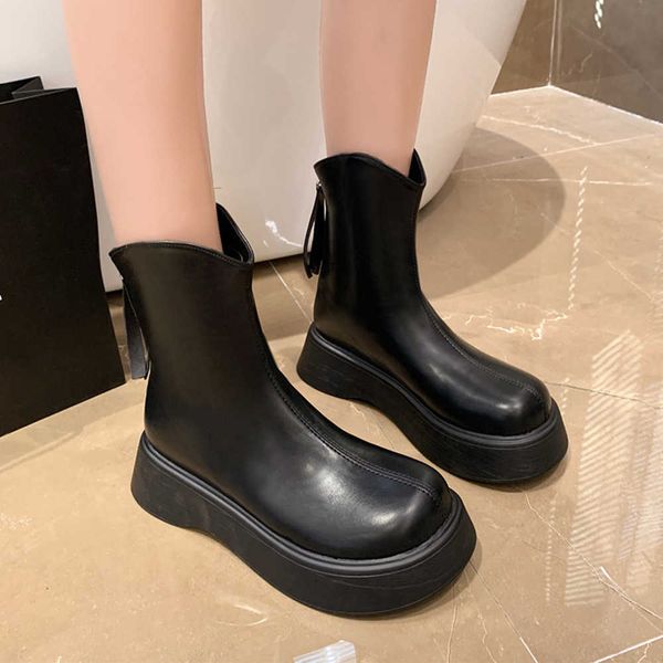 2023 autumn/winter new fashion british style round head thick sole slim boots chelsea short barrel martin boots 230811, Black
2023 autumn/winter new fashion british style round head thick sole slim boots chelsea short barrel martin boots 230811, Black