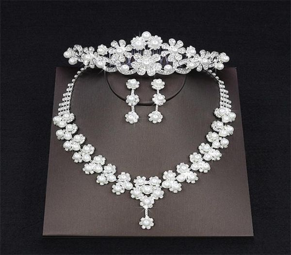 pearls drop rhinestone wedding jewelry set necklace crown tiaras crown earrings headwear beading three piece party bridal ac7076774, White
pearls drop rhinestone wedding jewelry set necklace crown tiaras crown earrings headwear beading three piece party bridal ac7076774, White
