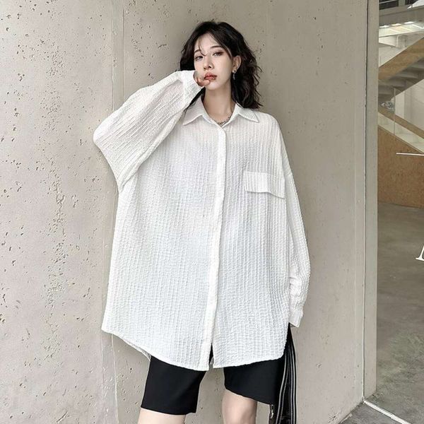 korean version of the long sleeved shirt womens autumn style loose slim fashionable casual symmetrical bottom, White
korean version of the long sleeved shirt womens autumn style loose slim fashionable casual symmetrical bottom, White
