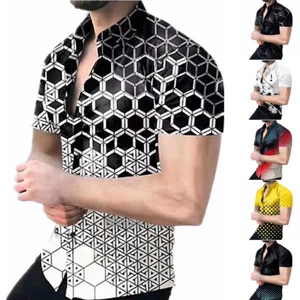 2022 summer men fashion shirts turn down collar buttoned shirt mens casual 3d digital printing short sleeve streetwear246k, White;black
2022 summer men fashion shirts turn down collar buttoned shirt mens casual 3d digital printing short sleeve streetwear246k, White;black