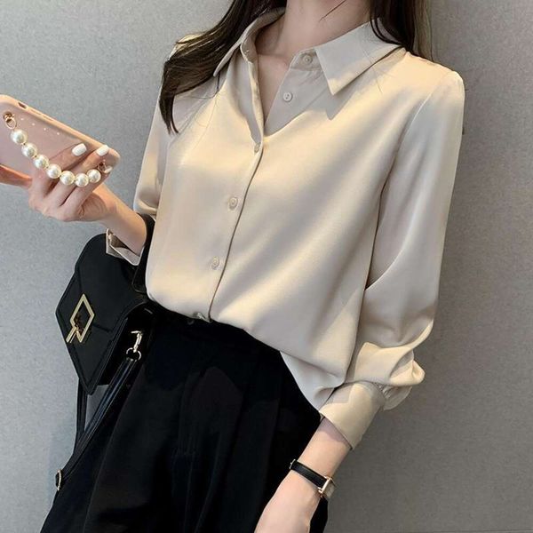 pure color shirt womens long sleeved design temperament niche spring all matching fashion casual outerwear top, White
pure color shirt womens long sleeved design temperament niche spring all matching fashion casual outerwear top, White