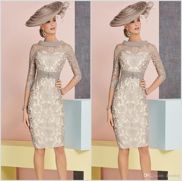 chic mother of the bride dresses scoop neck 34 long sleeves mermaid evening dress knee length lace appliqued formal wedding guest5724254, Black;red
chic mother of the bride dresses scoop neck 34 long sleeves mermaid evening dress knee length lace appliqued formal wedding guest5724254, Black;red