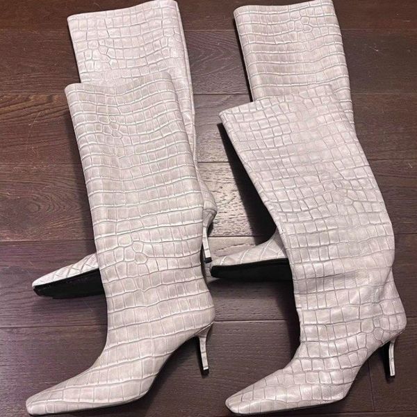 boots 2023 fashion heel ladies modern western autumn spring pointed toe long women knee high female botas mujer 230810, Black
boots 2023 fashion heel ladies modern western autumn spring pointed toe long women knee high female botas mujer 230810, Black