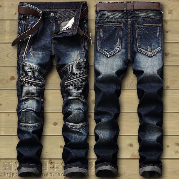 men's jeans drop fashion biker jeans men's distressed stretch ripped hip hop slim fit holes punk denim cotton pants 230810, Blue
men's jeans drop fashion biker jeans men's distressed stretch ripped hip hop slim fit holes punk denim cotton pants 230810, Blue