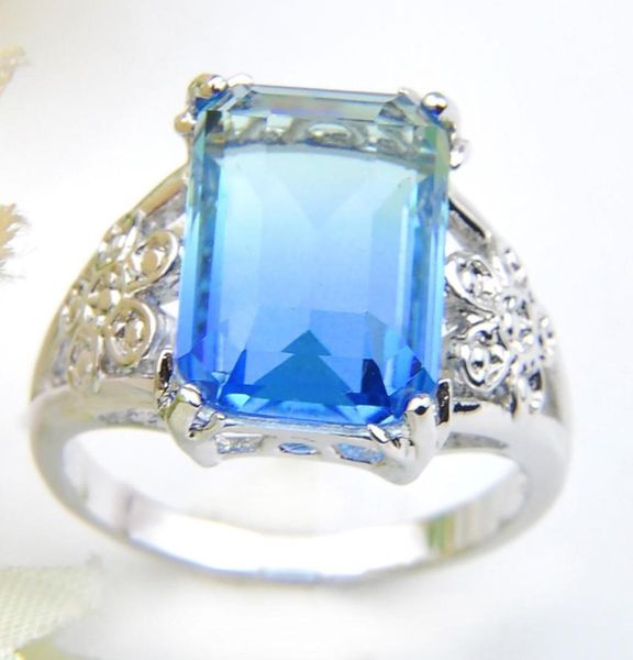 women039s rings 925 sterling silver plated blue bi colored tourmaline gems engagement party jewelry accessory ring2588453, Golden;silver
women039s rings 925 sterling silver plated blue bi colored tourmaline gems engagement party jewelry accessory ring2588453, Golden;silver