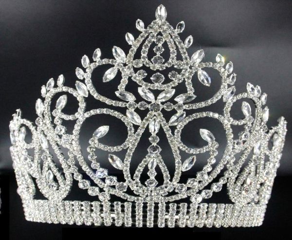big european bride wedding tiara crowns silver plated austrian crystal large queen tiara wedding hair accessories jci0955285432, White;golden
big european bride wedding tiara crowns silver plated austrian crystal large queen tiara wedding hair accessories jci0955285432, White;golden