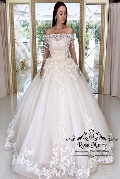 princess lace ball gown wedding dresses 2019 off shoulder long sleeves 3d floral victorian princess vestido de novia bridal gowns3966415, White
princess lace ball gown wedding dresses 2019 off shoulder long sleeves 3d floral victorian princess vestido de novia bridal gowns3966415, White