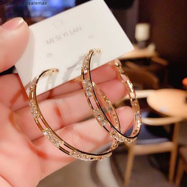 luxury female big white round hoop earrings fashion gold color wedding earrings double zircon stone earrings for women, Golden
luxury female big white round hoop earrings fashion gold color wedding earrings double zircon stone earrings for women, Golden