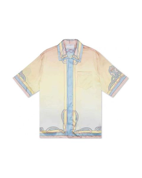 casablanca style shirt palace colored cloud loose fitting men's and women's versatile fashion short sleeved shirts casablanc, White;black
casablanca style shirt palace colored cloud loose fitting men's and women's versatile fashion short sleeved shirts casablanc, White;black