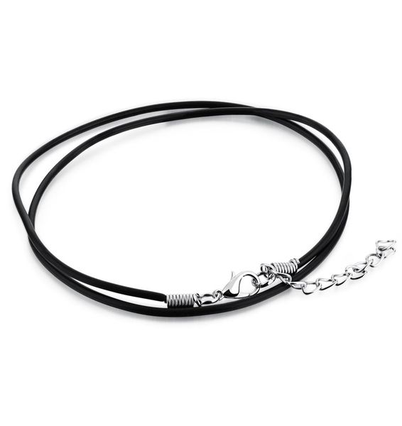 who mens women black leather cord necklace rope chain with stainless steel extend chain adjustable9750052, Silver
who mens women black leather cord necklace rope chain with stainless steel extend chain adjustable9750052, Silver