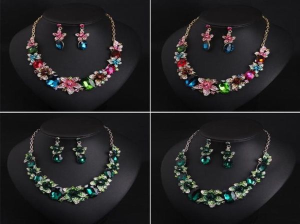 women colorful flowers bridal jewelry sets wedding bib choker chain necklace earrings cocktail party costume crystal jewellery2669886, Silver
women colorful flowers bridal jewelry sets wedding bib choker chain necklace earrings cocktail party costume crystal jewellery2669886, Silver