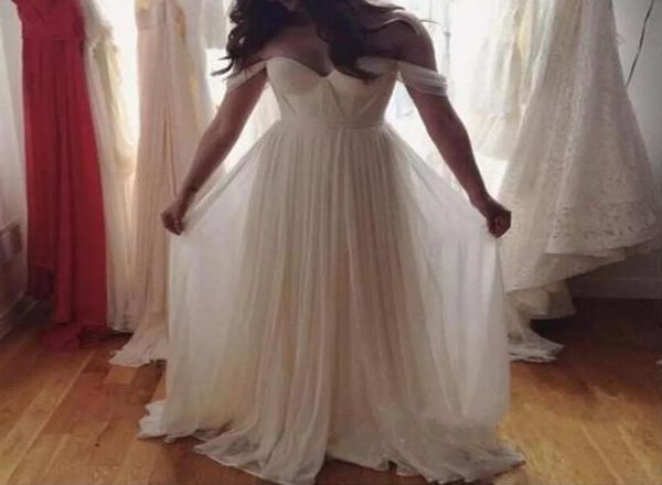 simple beach chiffon wedding dress off the shoulder sweetheart bridal gown bohemian dresses vestido de noivas with re1737653, White
simple beach chiffon wedding dress off the shoulder sweetheart bridal gown bohemian dresses vestido de noivas with re1737653, White