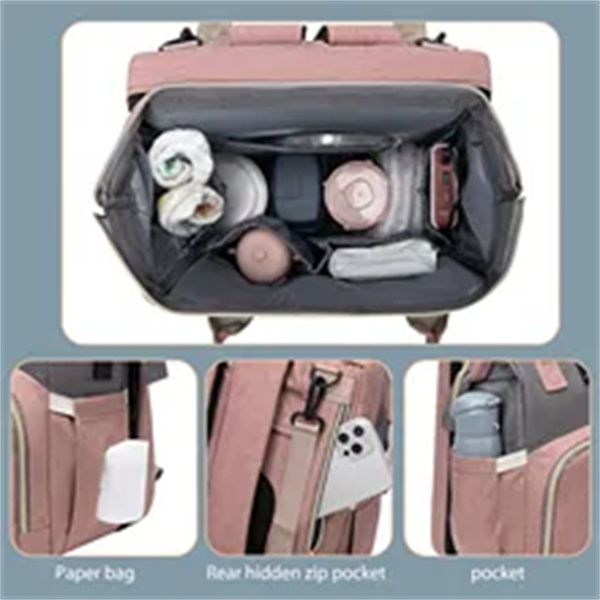 mommy baby diapers bags backpack changing pad shade mosquito net usb charging stroller hanging pocket toys travel backpack a3, Black
mommy baby diapers bags backpack changing pad shade mosquito net usb charging stroller hanging pocket toys travel backpack a3, Black
