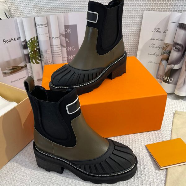 classic designer women autumn and winter genuine leather round head contrast martin boots new thick sole thick heel versatile chelsea short, Black
classic designer women autumn and winter genuine leather round head contrast martin boots new thick sole thick heel versatile chelsea short, Black