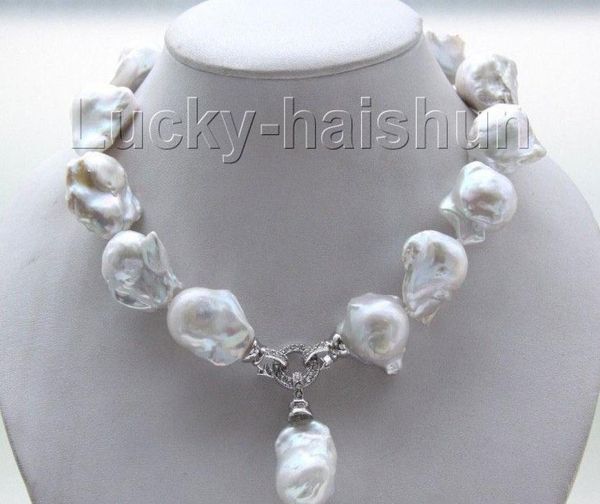 new fine pearl jewelry natural luster 17quot 22mm white reborn keshi pearls necklace7148777, Silver
new fine pearl jewelry natural luster 17quot 22mm white reborn keshi pearls necklace7148777, Silver