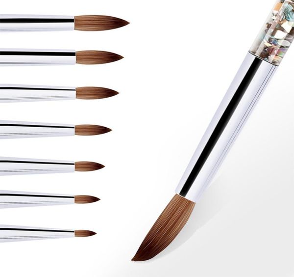 7 sizes nail art brush for acrylic powder 100 nylon manicure acrylic nails round nail art brush with liquid glitter handle7235948, Yellow
7 sizes nail art brush for acrylic powder 100 nylon manicure acrylic nails round nail art brush with liquid glitter handle7235948, Yellow