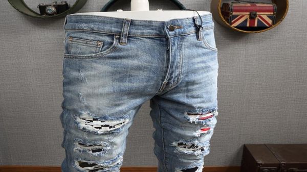 patches detail biker fit jeans men slim motorcycle for mens vintage distressed denim jean pants3364262, Blue
patches detail biker fit jeans men slim motorcycle for mens vintage distressed denim jean pants3364262, Blue