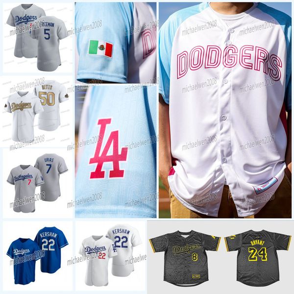 50 mookie betts 2023 dodgers mexican heritage night jersey clayton kershaw outman bobby miller freddie an julio urias chris taylor david per, Blue;black
50 mookie betts 2023 dodgers mexican heritage night jersey clayton kershaw outman bobby miller freddie an julio urias chris taylor david per, Blue;black