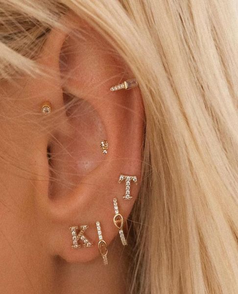 1pair of cute mini 925 sterling silver geometric english letters stud earrings for women gold alphabet zircon studs g4289767, Golden;silver
1pair of cute mini 925 sterling silver geometric english letters stud earrings for women gold alphabet zircon studs g4289767, Golden;silver