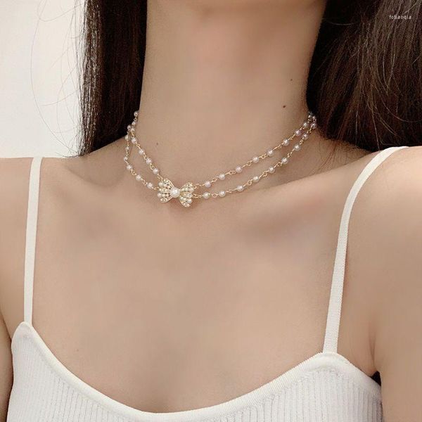 chains 2023 pearl choker necklace neck chain gold color clavicle jewelry necklaces collar for girl, Silver
chains 2023 pearl choker necklace neck chain gold color clavicle jewelry necklaces collar for girl, Silver