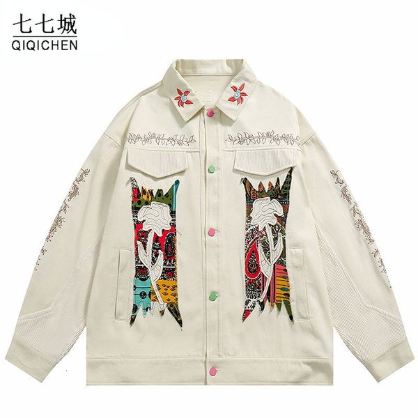 men's jackets vintage denim jacket men hip hop graphic flower embroidery women harajuku casual loose coat streetwear spring fall 230810, Black;brown
men's jackets vintage denim jacket men hip hop graphic flower embroidery women harajuku casual loose coat streetwear spring fall 230810, Black;brown