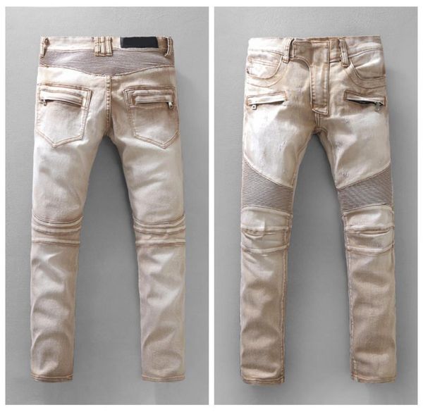 latest mens distressed ripped biker jeans slim fit motorcycle biker denim for men fashion hip hop designer jeans outdoor pants 942671192, Black;green
latest mens distressed ripped biker jeans slim fit motorcycle biker denim for men fashion hip hop designer jeans outdoor pants 942671192, Black;green