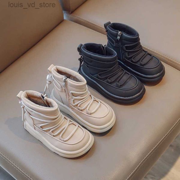 winter children waterproof snow boots boys handsome black thicken cotton shoes gilrs laec design princess boots t230811, Black;grey
winter children waterproof snow boots boys handsome black thicken cotton shoes gilrs laec design princess boots t230811, Black;grey