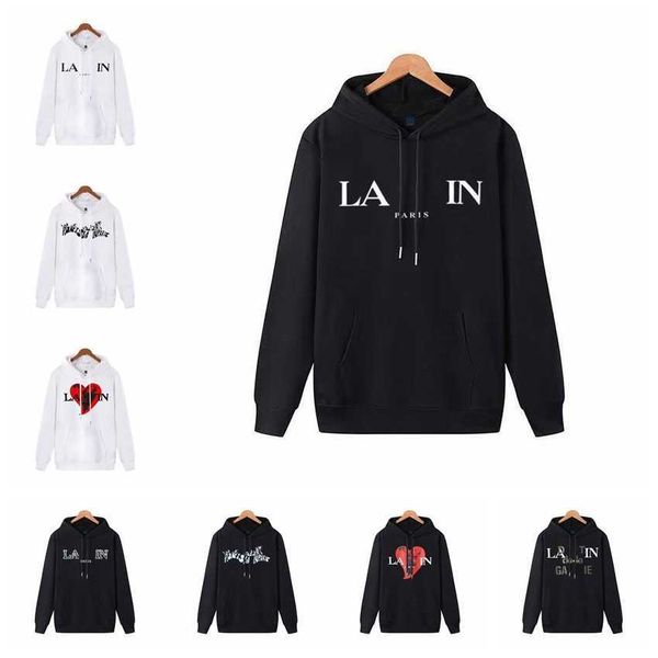 designer luxury lanvins sweater hoodie mens and womens sweatshirt letter printed pullover loose casual cotton hooded coat jacket, Black
designer luxury lanvins sweater hoodie mens and womens sweatshirt letter printed pullover loose casual cotton hooded coat jacket, Black