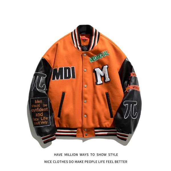 mens jackets arrival hamburger thick winter warm patchwork letterman embroid baseball bomber jacket man women varsity coat street 230810, Black;brown
mens jackets arrival hamburger thick winter warm patchwork letterman embroid baseball bomber jacket man women varsity coat street 230810, Black;brown