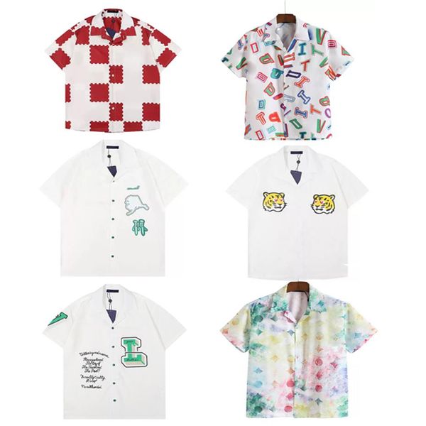 2022 men women casual shirts summer hawaii style button lapel cardigan short sleeve oversized shirt blouses brand designer de171v, White;black
2022 men women casual shirts summer hawaii style button lapel cardigan short sleeve oversized shirt blouses brand designer de171v, White;black