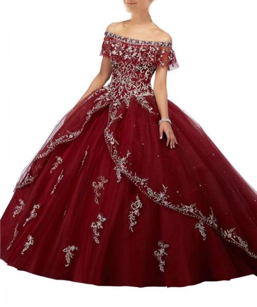 2019 burgundy sweet 16 quinceanera dresses long ball gown prom dress girls off shoulder sliver embroidery vestidos 15 anos2899046, Blue;red
2019 burgundy sweet 16 quinceanera dresses long ball gown prom dress girls off shoulder sliver embroidery vestidos 15 anos2899046, Blue;red