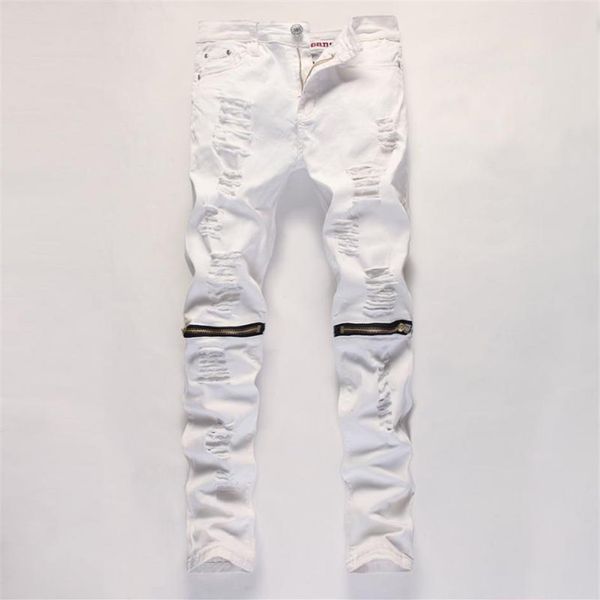 ankle zipper mens jeans slim straight distressed hole ripped jeans men black white red skinny jogger pants male designer trouser184q, Blue
ankle zipper mens jeans slim straight distressed hole ripped jeans men black white red skinny jogger pants male designer trouser184q, Blue