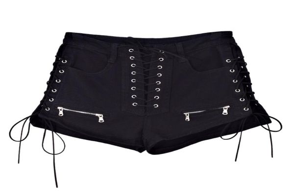 black lace up side slit elasticity denim short skinny and club short high waist jeans short summer goth shorts girl y2008226776231, White;black
black lace up side slit elasticity denim short skinny and club short high waist jeans short summer goth shorts girl y2008226776231, White;black