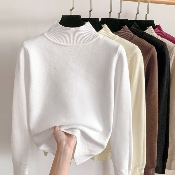 womens sweaters thickened pullovers jumper office cashmere sweater women half high collar knitted winter clothes warm 28207 230811, White;black
womens sweaters thickened pullovers jumper office cashmere sweater women half high collar knitted winter clothes warm 28207 230811, White;black