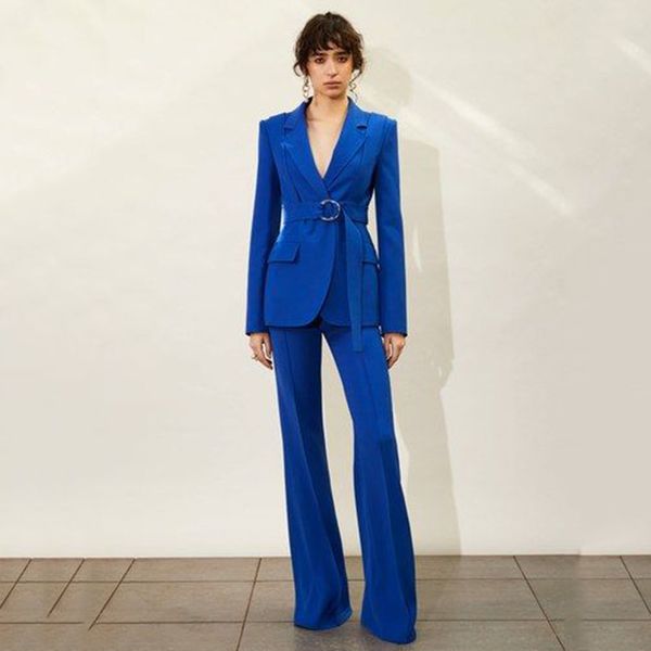 blue 2 pieces mother of the bride suits with belt one button slim fit womens formal outfit custom made females tuxedos, Black;red
blue 2 pieces mother of the bride suits with belt one button slim fit womens formal outfit custom made females tuxedos, Black;red