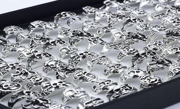 50pcs skull skeleton gothic alloy rings punk style rings for mens womens whole jewelry lots281s7612267, Golden;silver
50pcs skull skeleton gothic alloy rings punk style rings for mens womens whole jewelry lots281s7612267, Golden;silver