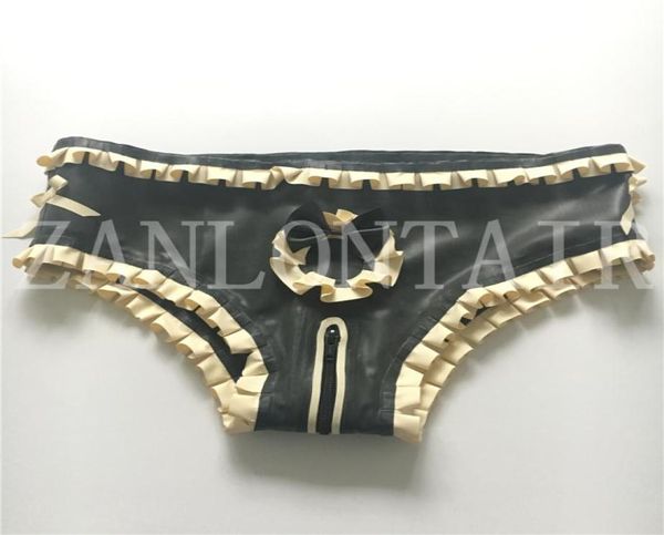 2018 new ss women handmade latex black spliced white lingerie purfle shorts underwear crotch zipper bowknot fetish cost3715281
2018 new ss women handmade latex black spliced white lingerie purfle shorts underwear crotch zipper bowknot fetish cost3715281