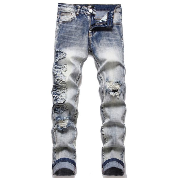 mens womens designers jeans distressed ripped biker slim straight denim for men s print army fashion mans amris skinny pants star #02, Blue
mens womens designers jeans distressed ripped biker slim straight denim for men s print army fashion mans amris skinny pants star #02, Blue