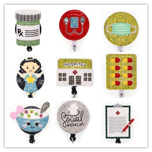 key rings medical doctornurse rhinestone crystal retractable id badge holder reel with alligator clip for accessories6343842, Slivery;golden
key rings medical doctornurse rhinestone crystal retractable id badge holder reel with alligator clip for accessories6343842, Slivery;golden