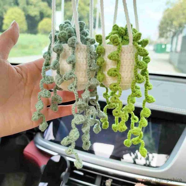decorations car plant handmade crochet hanging basket interior decoration rear view mirror charm styling accessories gadgets gift r230811
decorations car plant handmade crochet hanging basket interior decoration rear view mirror charm styling accessories gadgets gift r230811