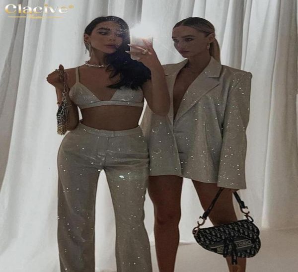 women s two piece pants clacive glitter sleeveless crop set women summer high waist bodycon straight trouser suits 2211181547875, White
women s two piece pants clacive glitter sleeveless crop set women summer high waist bodycon straight trouser suits 2211181547875, White