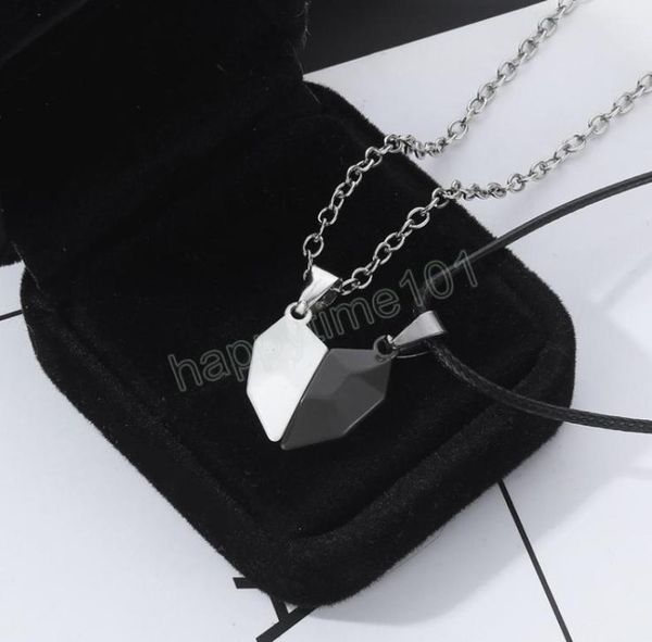 korean fashion magnetic couple necklace for lovers heart pendant necklace men women party gift jewelry7910453, Silver
korean fashion magnetic couple necklace for lovers heart pendant necklace men women party gift jewelry7910453, Silver
