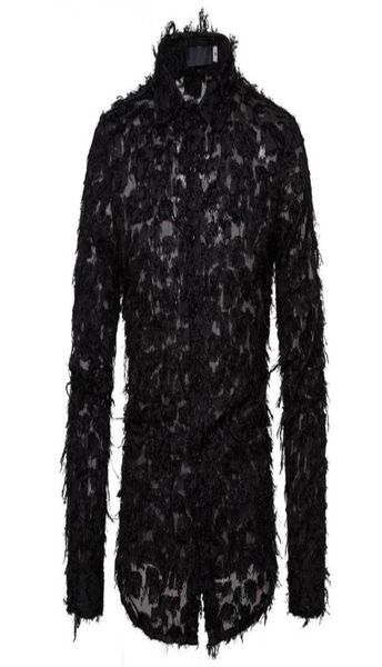 men039s dress shirts men hand perspective feather blackwhite lace shirt mens fashion camisas stage party clubwear clothin8758378, White;black
men039s dress shirts men hand perspective feather blackwhite lace shirt mens fashion camisas stage party clubwear clothin8758378, White;black