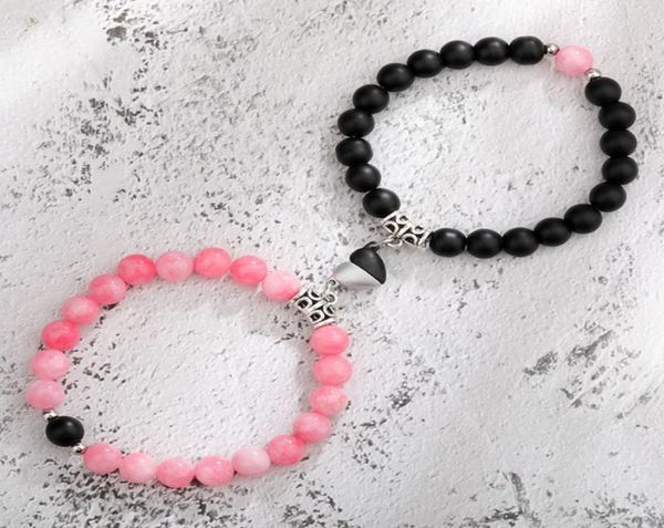 beaded strands love heart magnet stone qixi couple magnetic tiger eye stone volcanic stone bracelet5952319, Black
beaded strands love heart magnet stone qixi couple magnetic tiger eye stone volcanic stone bracelet5952319, Black