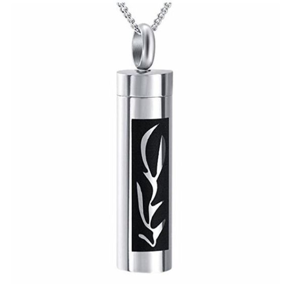 fashion jewelry urn cremation cylinder pendant necklace memorial keepsake ashes holder stainless steel urn pendant necklace8795683, Silver
fashion jewelry urn cremation cylinder pendant necklace memorial keepsake ashes holder stainless steel urn pendant necklace8795683, Silver