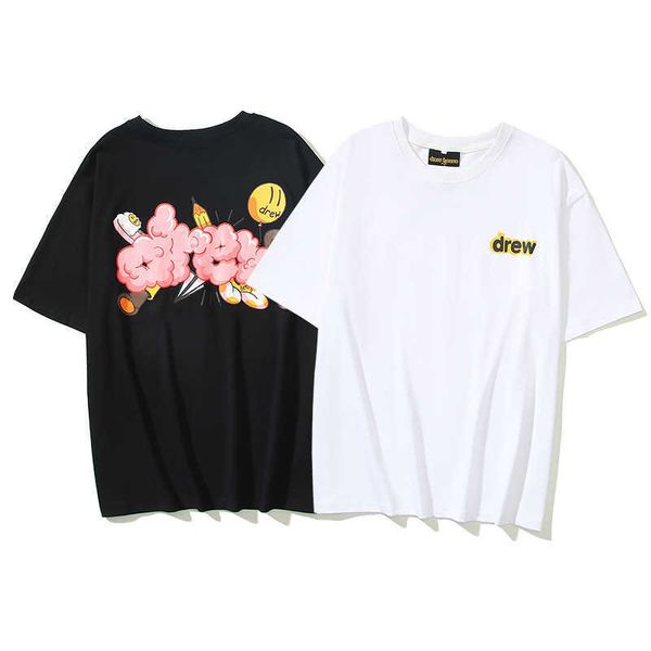 2023 spring/summer american high street fashion brand drew smiling face balloon graffiti print men's and women's casual short slee, White;black
2023 spring/summer american high street fashion brand drew smiling face balloon graffiti print men's and women's casual short slee, White;black