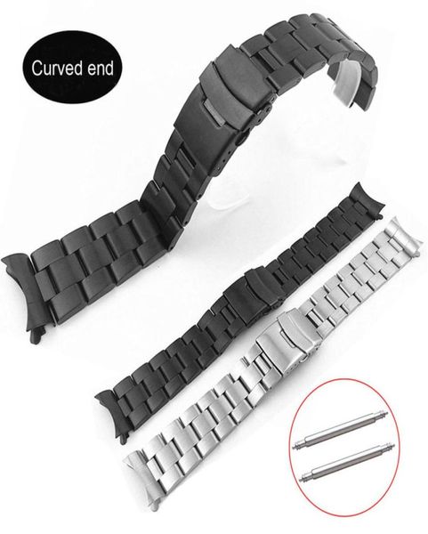 curved ends 18mm 20mm 22mm solid stainless steel watch band link bracelet wrist watchband men replacement watch strap with pins 226497248, Black;brown
curved ends 18mm 20mm 22mm solid stainless steel watch band link bracelet wrist watchband men replacement watch strap with pins 226497248, Black;brown